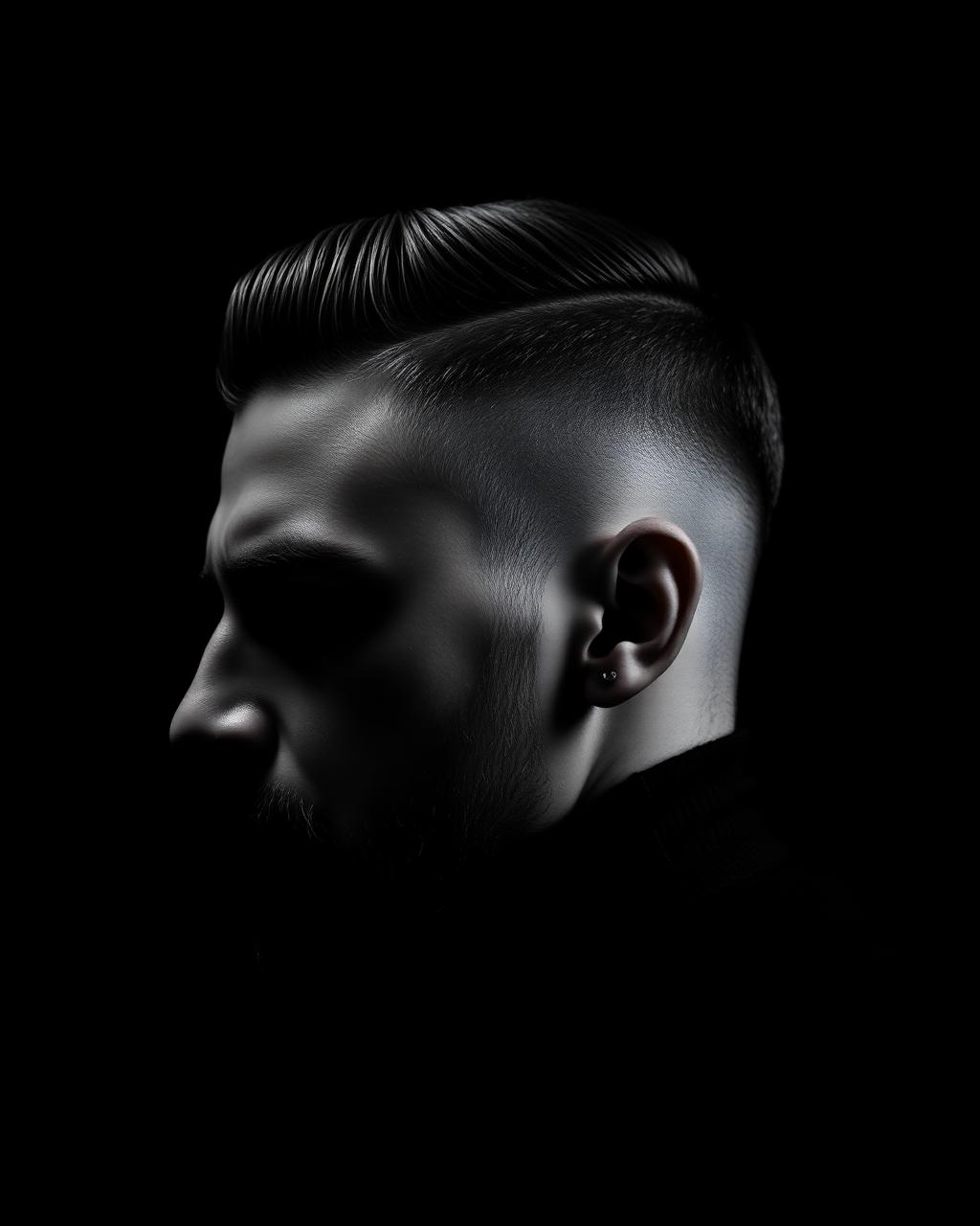 Sharp undercut with hard part