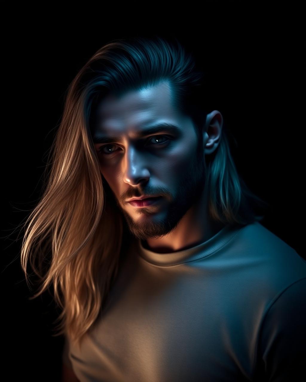 Long flowing hairstyle